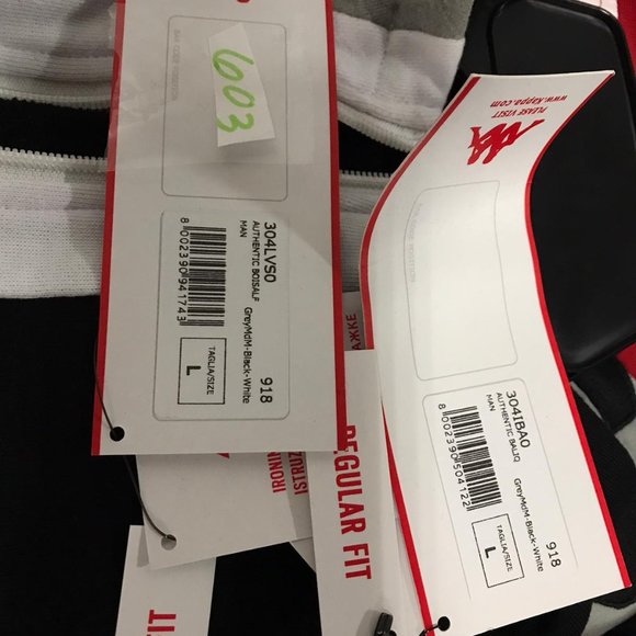 Missing NWT KAPPA 2 pieces matching lot Set of T Shirt & Hoodie L tee bundle - Picture 3 of 3